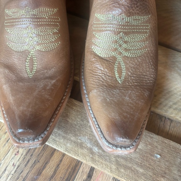 Freebird Wolfie Leather Ankle Booties Western Size 9 - Picture 7 of 13